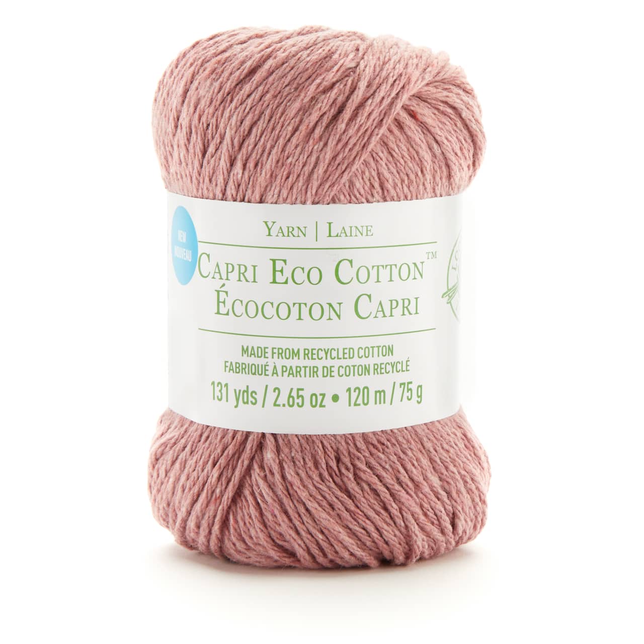 Capri Eco Cotton&#x2122; Solid Yarn by Loops &#x26; Threads&#xAE;